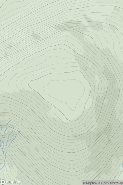 Thumbnail image for Beinn Bheag [The Fannaichs] showing contour plot for surrounding peak